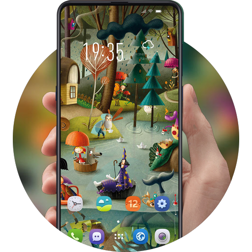Hand painted fairy tale dreamland theme F9 Pro icon