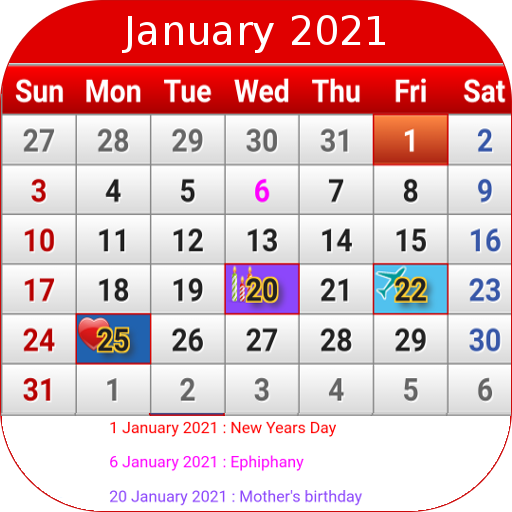 Canada Calendar 2021 icon