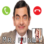 Fake Call Prank Mr.Funny and Wallpaper - Bean icon
