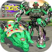 Robot Crocodile City USA Attack : Futuristic War on 9Apps