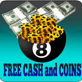 Latest _ hack 8ball pools (free cash &amp; coins) 2017 icon