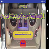Design of car sound system icon