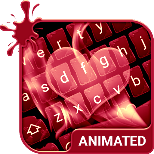 Love Flames Animated Keyboard  icon