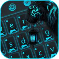 Neon Tiger keyboard Theme - Tiger keyboard