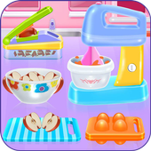 Apple cinnamon cake cooking game icon