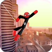 The Amazing Spider Stickman Rope - Hero of Crime icon