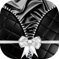 Leather Black Zipper Screen on 9Apps