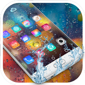 Colored Rain Drops Launcher Theme icon