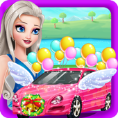 Clean Up Car - Angela girl icon