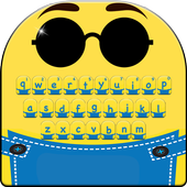 Cute Yellow Cartoon Keyboard Theme icon