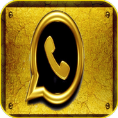 الواتس اب الجديد الذهبي   GOLD أيقونة