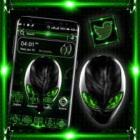 Alien Green Launcher Theme on 9Apps