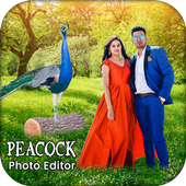 Peacock Photo Editor أيقونة