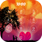 Love couple lock screen icon