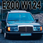 E200 W124 Classic Car Driving icon