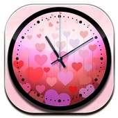 Theme Hearts Clock