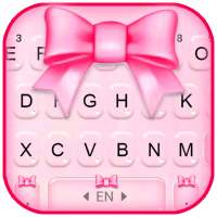 Pink Girly Bow Keyboard Theme on 9Apps