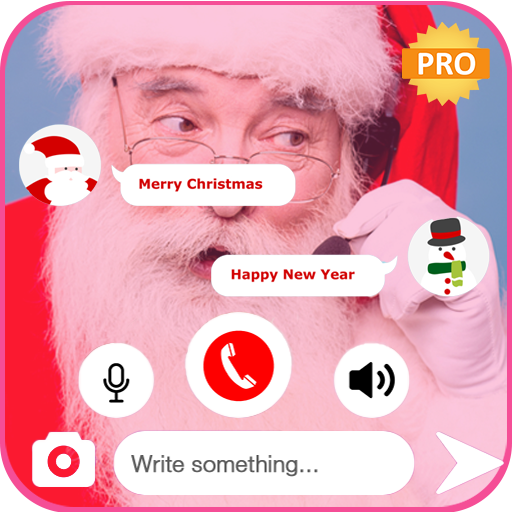 talk with santa-Fake call and fake Chat PRANK icon