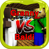 Monster School Granny Baldi Video أيقونة