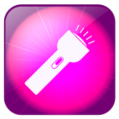 Flashlight purple icon