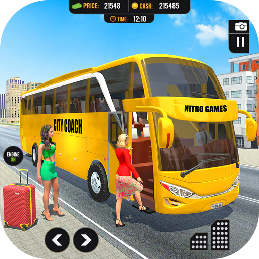 City Bus Driving Coach Games icon