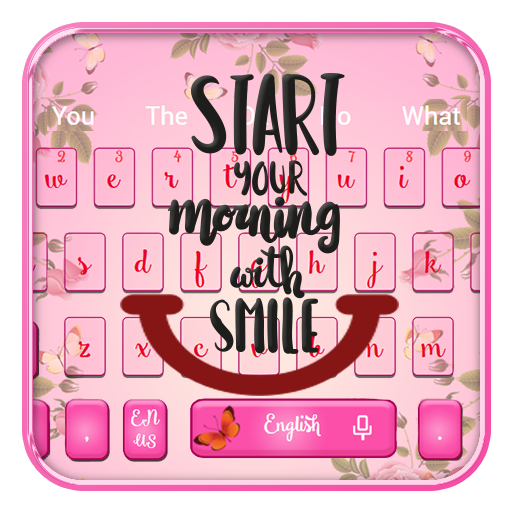 ikon Lovely Wakeup Quotes Keyboard Theme