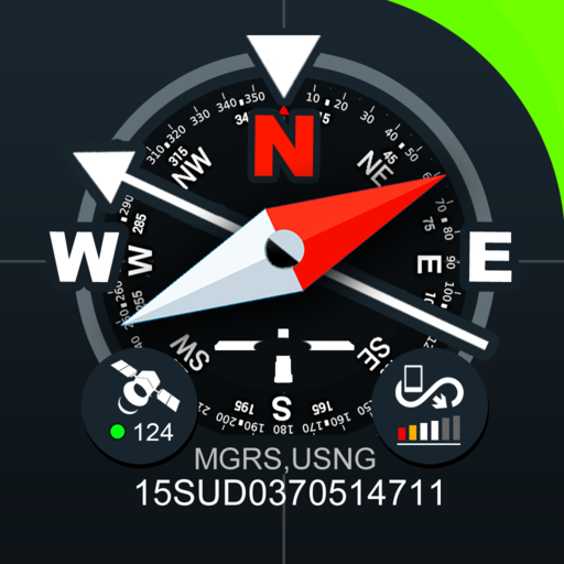 Digital Compas, Gps Status, Sensor information icon