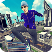 Superhero Dad Super Flying Hero icon