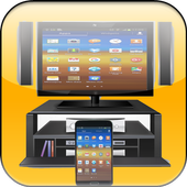 Phone screen on TV icon