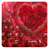 Red Rose Heart Keyboard icon