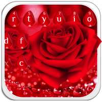 Beautiful Red Rose Keyboard