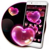Neon Bubble Heart Theme