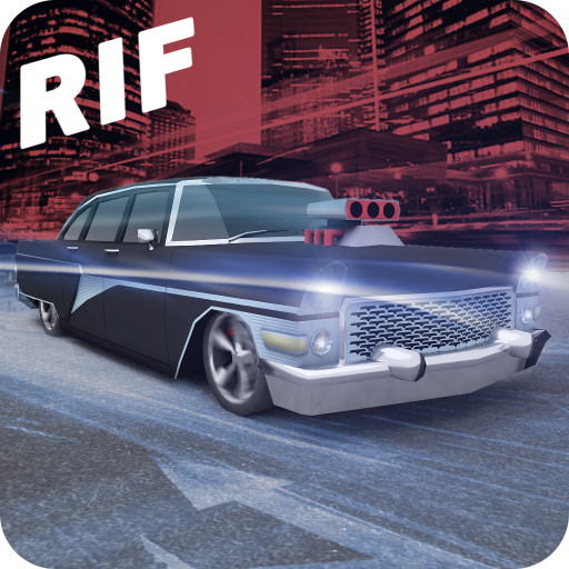 Racing in Flow - Retro icon