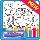 Coloring Cat Doramon icon