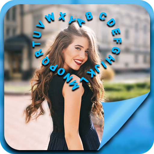 Curve Text Stylish On Photo - swipe type nameart icon