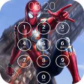 iron spider suit  wallpaper lock