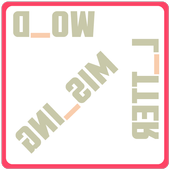 Word Missing Letter icon