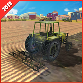 Real Tractor Farming Simulator 18 Harvesting Game icon