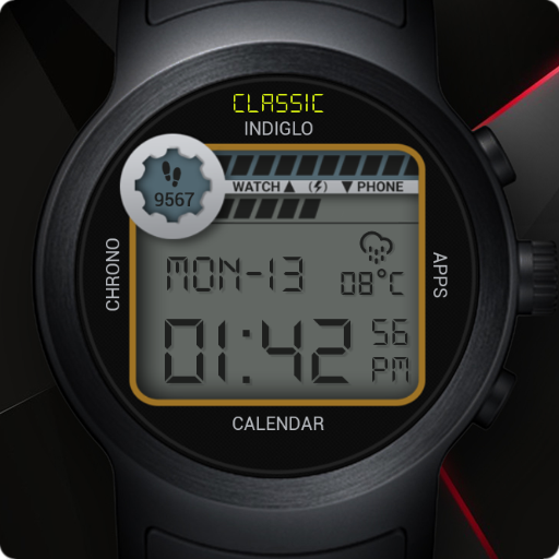 Retro Digital Watch Face &amp; Clock Live Wallpaper icon