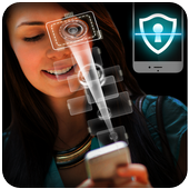 Eye Scanner Mobile Screen Lock Simulator أيقونة