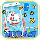 Kawaii cute Diamond Blue Cat Theme on 9Apps