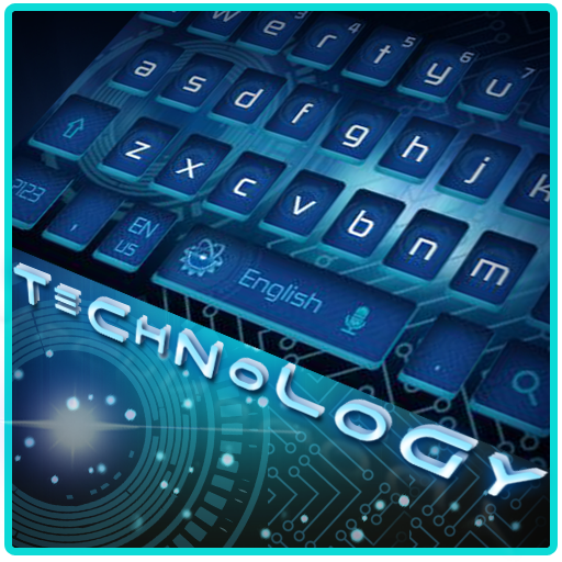 Blue Technology Keyboard Theme icon