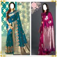 Ladies Pattu Saree Photo Suit on 9Apps