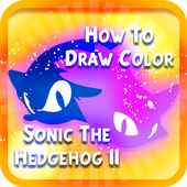 How To Draw Color Sonic The Hedgehog Sega icon