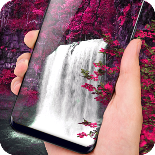 Waterfall Flower live Wallpaper 2018: 3D Aquarium icon