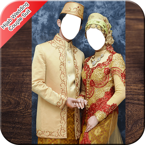 Hijab Wedding Couple Suit icon