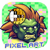 Sandbox Pixel art : Color By Number Street Fighter icon
