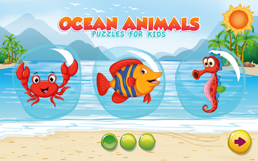 Puzzles for kids Ocean Animals screenshot 7