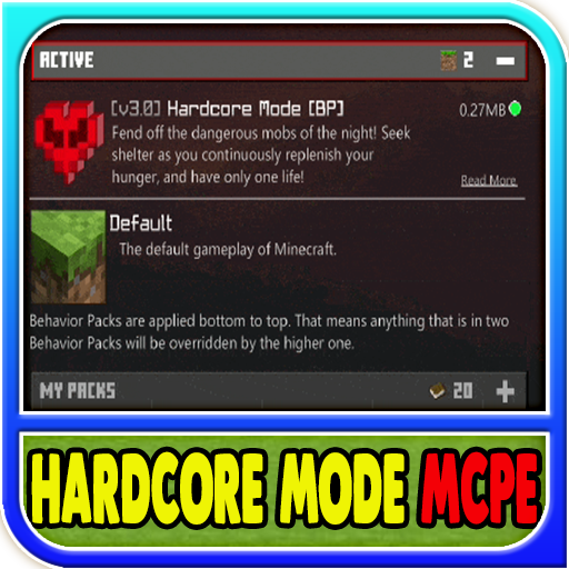 Hardcore Mode Mod Minecraft PE icon