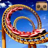 Roller coaster vr 4 cardboard icon